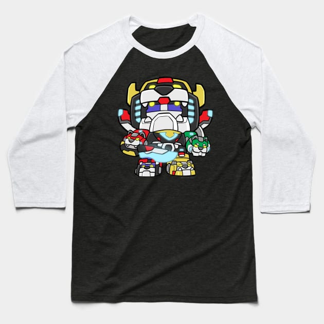 Lil Legendary Defender Voltron Baseball T-Shirt by fallerion